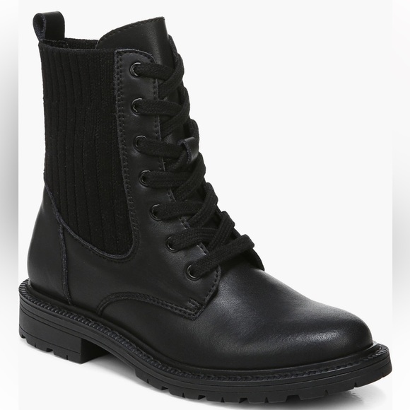 Sam Edelman Lydell Mix Media Combat Boots - Picture 5 of 6